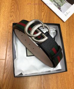 Gucci woven tape with top layer cowhide edge and tail Inner lining with cowhide tree cream f il3peq0g