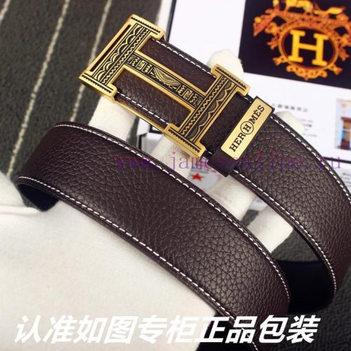 Hermes Her..mes️Identify and receive a punch as a giftMaterial: 100% head layer cowhide belt c40qzdzn - Image 5