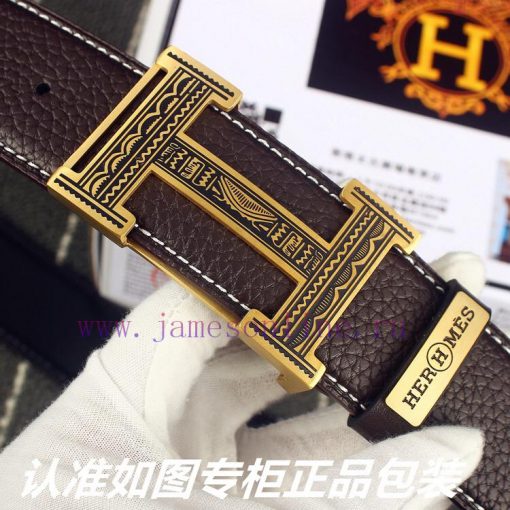 Hermes Her..mes️Identify and receive a punch as a giftMaterial: 100% head layer cowhide belt c40qzdzn - Image 7