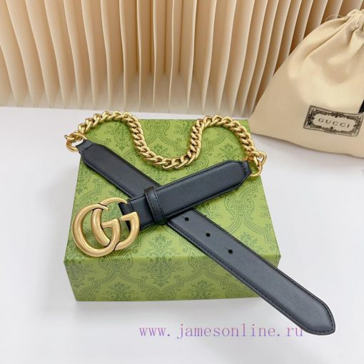 3.0cm Gucci new belt, double-sided top layer cowhide material, length 0.75.80.85.90. Euro, c isohr9cc - Image 6