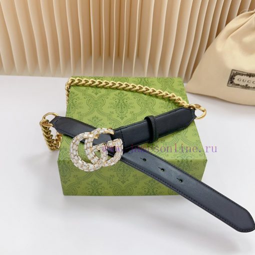 3.0cm Gucci new belt, double-sided top layer cowhide material, length 0.75.80.85.90. Euro, c 6434jhzi - Image 6