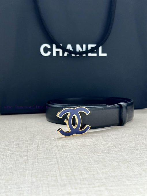 Width 3.0cm Chanel imported soft calf leather with clear grain, accessories gold silver/meta bc6mvozz - Image 4