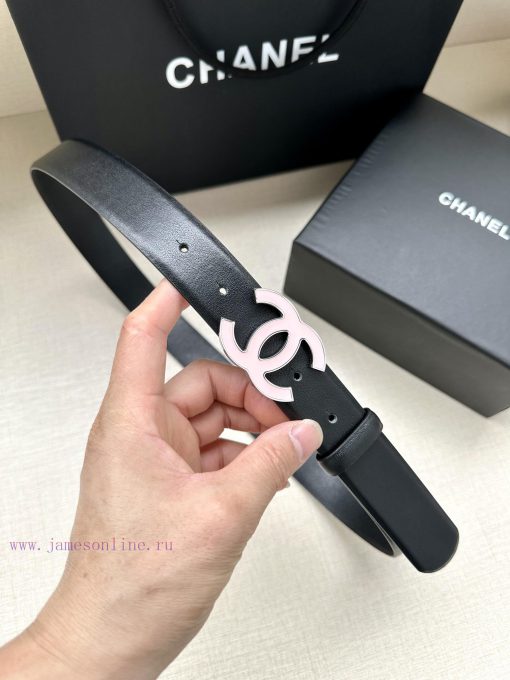 Width 3.0cm Chanel imported soft calf leather with clear grain, accessories gold silver/meta tx03iq2f