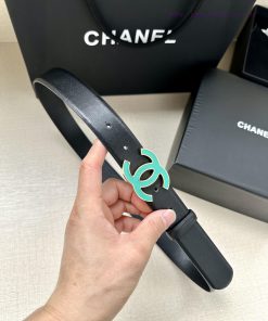 Width 3.0cm Chanel imported soft calf leather with clear grain, accessories gold silver/meta yz5o4s7y