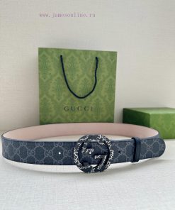 Double sided waist belt, with GG Supreme canvas on one side and tree cream cowhide on the ot 0gan3haj