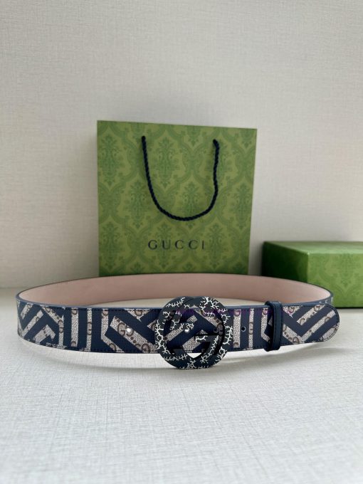 Double sided waist belt, with GG Supreme canvas on one side and tree cream cowhide on the ot lfktjkv4
