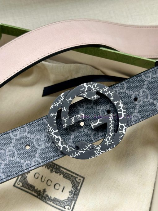 Double sided waist belt, with GG Supreme canvas on one side and tree cream cowhide on the ot 0gan3haj - Image 3