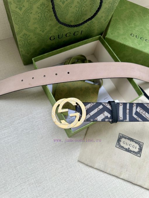 Double sided waist belt, with GG Supreme canvas on one side and tree cream cowhide on the ot lfktjkv4 - Image 5