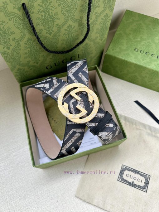 Double sided waist belt, with GG Supreme canvas on one side and tree cream cowhide on the ot lfktjkv4 - Image 7