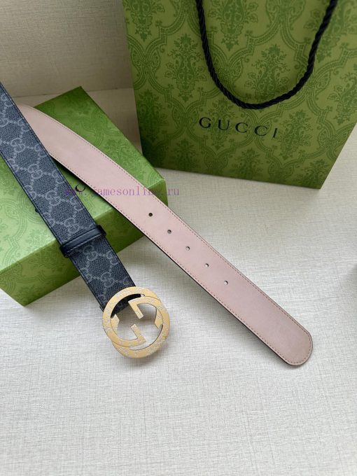 Double sided waist belt, with GG Supreme canvas on one side and tree cream cowhide on the ot 0gan3haj - Image 9