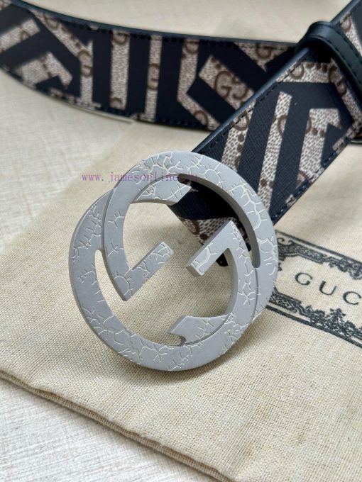 Double sided waist belt, with GG Supreme canvas on one side and tree cream cowhide on the ot lfktjkv4 - Image 9