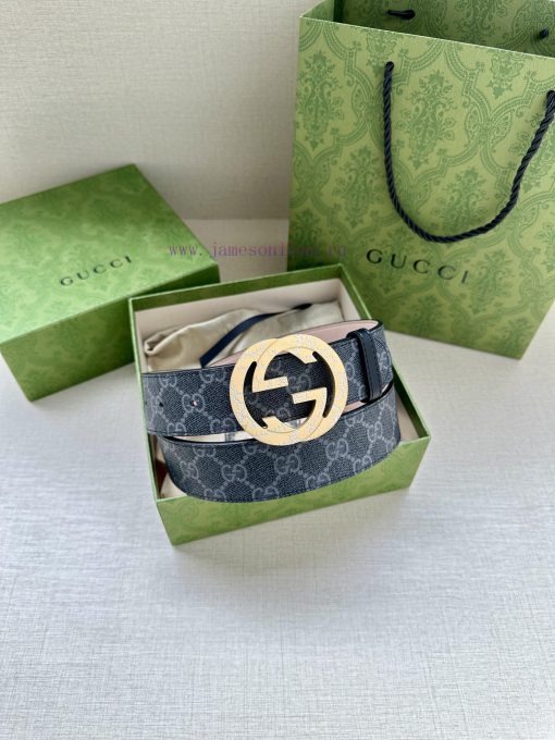 Double sided waist belt, with GG Supreme canvas on one side and tree cream cowhide on the ot 0gan3haj - Image 10