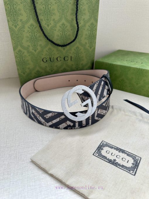 Double sided waist belt, with GG Supreme canvas on one side and tree cream cowhide on the ot lfktjkv4 - Image 10