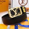 Belt LV Louis Vuitton Top Remakes-The waistband is made of 100% cowhide, ensuring a genuine mvnz52om