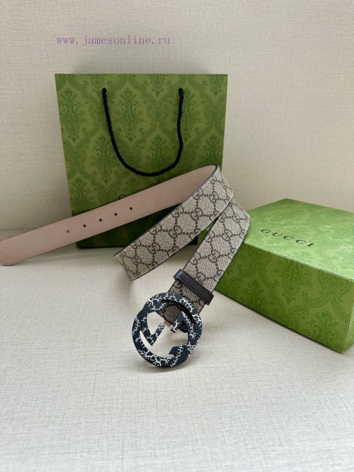 Double sided waist belt, with GG Supreme canvas on one side and tree cream cowhide on the ot cgxwpz6g - Image 8