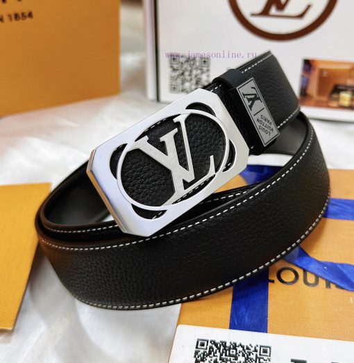 Belt LV Louis Vuitton Top Remakes-The waistband is made of 100% cowhide, ensuring a genuine ois37ilh - Image 3