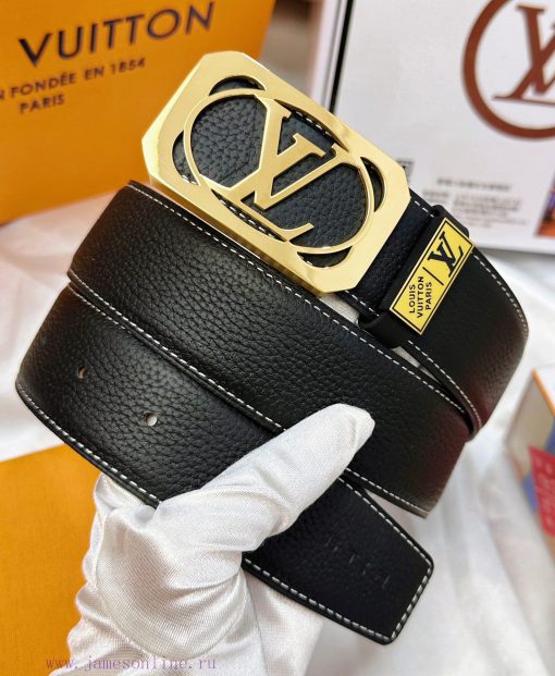 Belt LV Louis Vuitton Top Remakes-The waistband is made of 100% cowhide, ensuring a genuine ois37ilh - Image 6