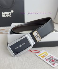 Montblanc Montblanc ️ Belt and beltBuckle, new original classic boutique two-color buckle, p buvjmwcw
