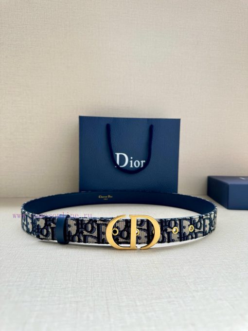 This saddle belt with a width of 3.0cm is a classic accessory presented in the classic blue pyxaogg5 - Image 2