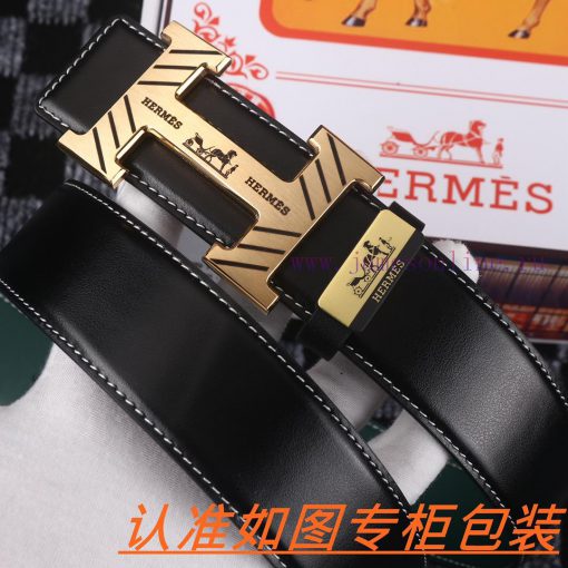 Men's belt HermesMen's leather belt is made of 100% head layer cowhide, ensuring that the 24 up5utmzm - Image 4