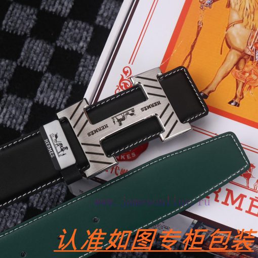 Men's belt HermesMen's leather belt is made of 100% head layer cowhide, ensuring that the 24 bixlmofc - Image 6