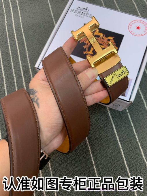 Belt Hermes Her.. Mes automatic buckleBelt made of 100% head layer cowhide, automatically fi qp94ta6q - Image 5