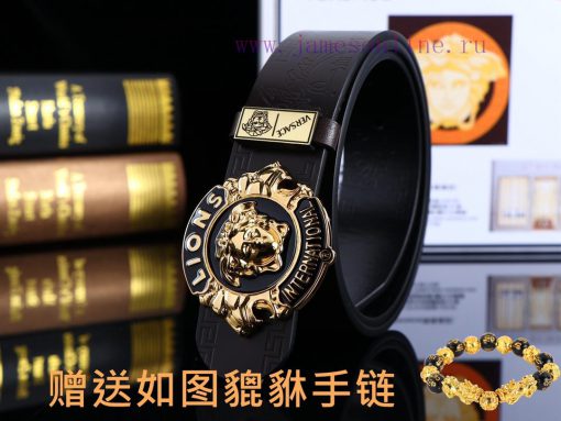 Belt Versace Ver…️Belt made of 100% head layer cowhide, double-sided lychee pattern, ensurin j4tvn8hb - Image 3
