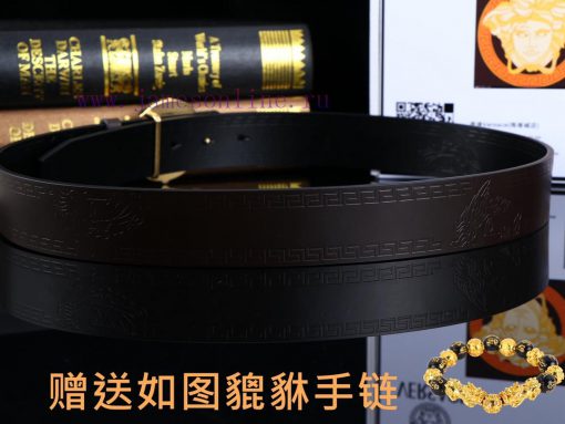 Belt Versace Ver…️Belt made of 100% head layer cowhide, double-sided lychee pattern, ensurin j4tvn8hb - Image 9