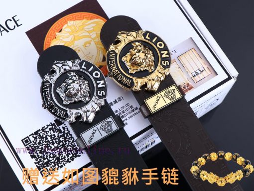 Belt Versace Ver…️Belt made of 100% head layer cowhide, double-sided lychee pattern, ensurin j4tvn8hb - Image 10
