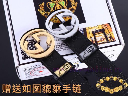 Belt Gucci GucciBelt recognition, complimentary punchThe material is 100% top layer cowhide, kylggaqy