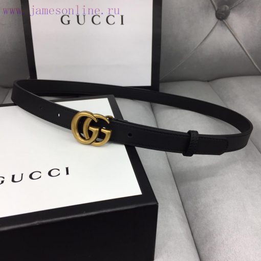 GUCCI Classic with Logo Double G Buckle Width 2 ⃣ ️.0 ⃣ ️ mm soft touch, slender leather bel mpiwbpag