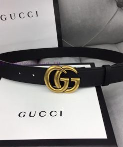 GUCCI Classic with Logo Double G Buckle Width 3 ⃣ ️.0 ⃣ ️ mm soft touch, slender leather bel e3hlmbwu