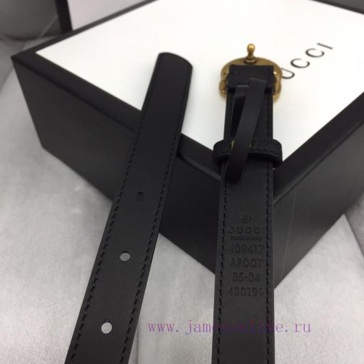 GUCCI Classic with Logo Double G Buckle Width 2 ⃣ ️.0 ⃣ ️ mm soft touch, slender leather bel mpiwbpag - Image 5
