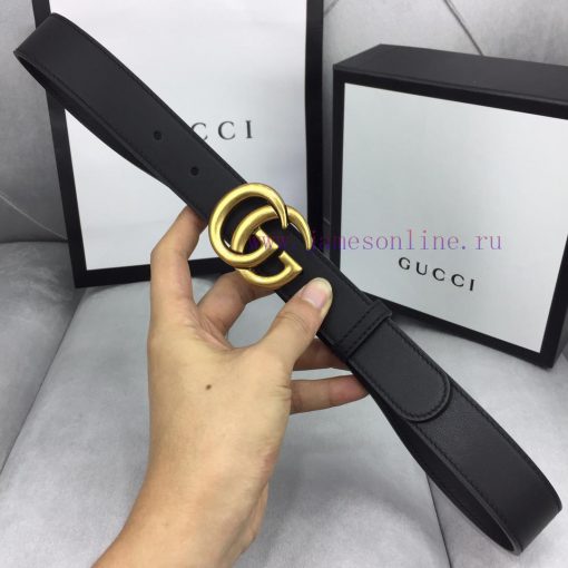 GUCCI Classic with Logo Double G Buckle Width 3 ⃣ ️.0 ⃣ ️ mm soft touch, slender leather bel e3hlmbwu - Image 4
