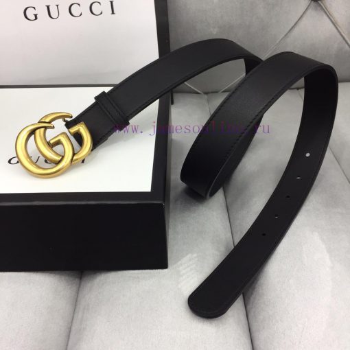 GUCCI Classic with Logo Double G Buckle Width 3 ⃣ ️.0 ⃣ ️ mm soft touch, slender leather bel e3hlmbwu - Image 6