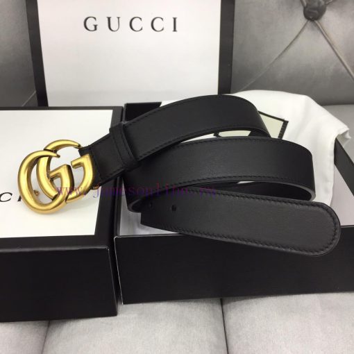 GUCCI Classic with Logo Double G Buckle Width 3 ⃣ ️.0 ⃣ ️ mm soft touch, slender leather bel e3hlmbwu - Image 7