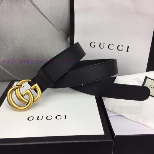 GUCCI Classic with Logo Double G Buckle Width 3 ⃣ ️.0 ⃣ ️ mm soft touch, slender leather bel e3hlmbwu - Image 8