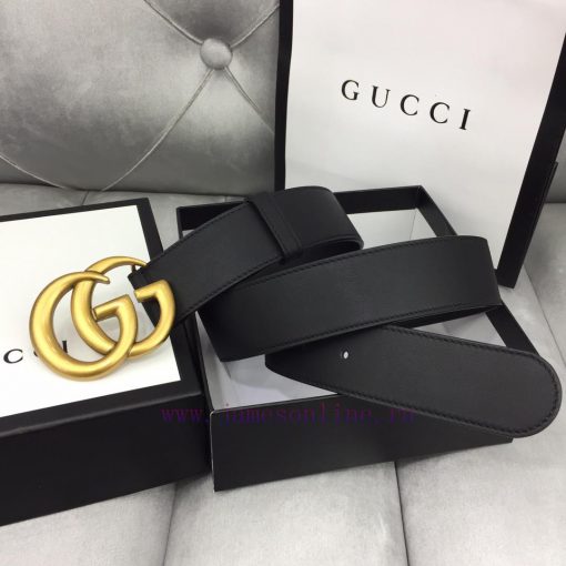 GUCCI Classic with Logo Double G Buckle Width 4 ⃣ ️.0 ⃣ ️ mm soft touch, slender leather bel jj77n5jy - Image 7