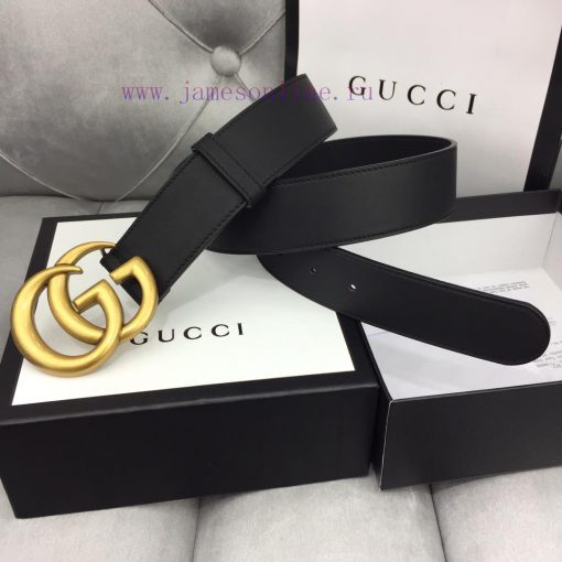 GUCCI Classic with Logo Double G Buckle Width 4 ⃣ ️.0 ⃣ ️ mm soft touch, slender leather bel jj77n5jy - Image 9