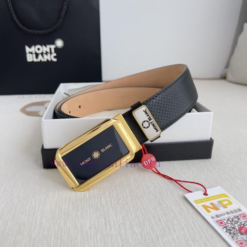 Montblanc Montblanc ️ Belt and beltBuckle, new original classic boutique two-color buckle, p pwgepex3