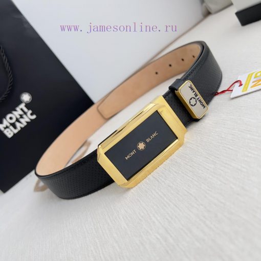 Montblanc Montblanc ️ Belt and beltBuckle, new original classic boutique two-color buckle, p pwgepex3 - Image 4
