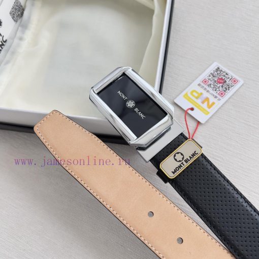 Montblanc Montblanc ️ Belt and beltBuckle, new original classic boutique two-color buckle, p k20cl03s - Image 7