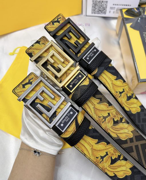 Belt FENDI Fendi ReproductionThe waistband is made of 100% cowhide, ensuring a double-layer ke8wc3fs