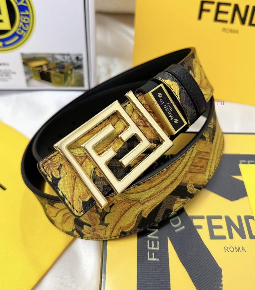 Belt FENDI Fendi ReproductionThe waistband is made of 100% cowhide, ensuring a double-layer ke8wc3fs - Image 3