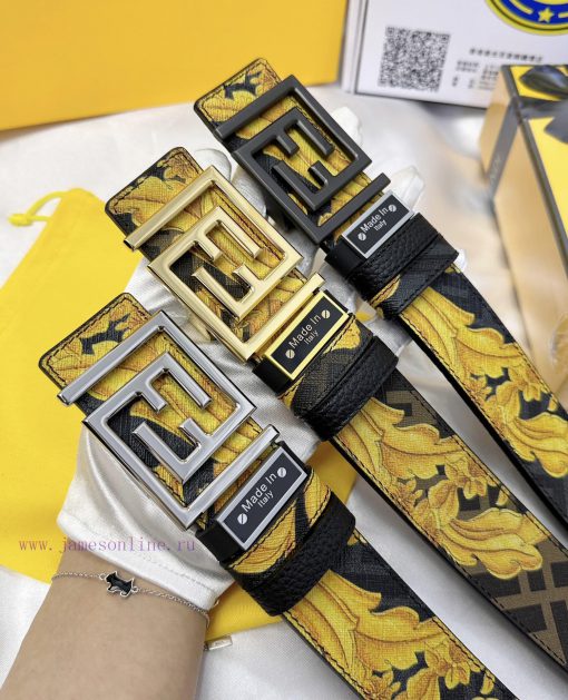 Belt FENDI Fendi ReproductionThe waistband is made of 100% cowhide, ensuring a double-layer 0t9bu0de - Image 8