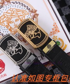 Men's belt VersaceMen's leather belt is made of 100% head layer cowhide, ensuring that the 2 hf5amv18