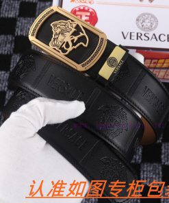 Men's belt VersaceMen's leather belt is made of 100% head layer cowhide, ensuring that the 2 pok7pa9w