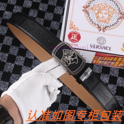 Men's belt VersaceMen's leather belt is made of 100% head layer cowhide, ensuring that the 2 7xnoex7j - Image 5