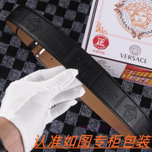 Men's belt VersaceMen's leather belt is made of 100% head layer cowhide, ensuring that the 2 7xnoex7j - Image 9
