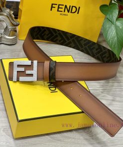 FENDI style with width of 4.0CM, double ring front and back waist belt, FF nail buckle, dual 5y9cbsll